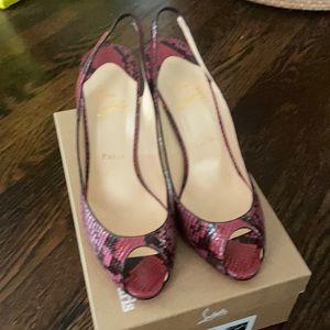Christian Louboutin Sexy sling 100 python Indio
